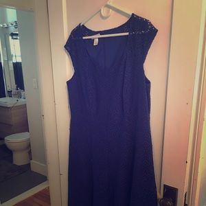 London Times royal blue dress